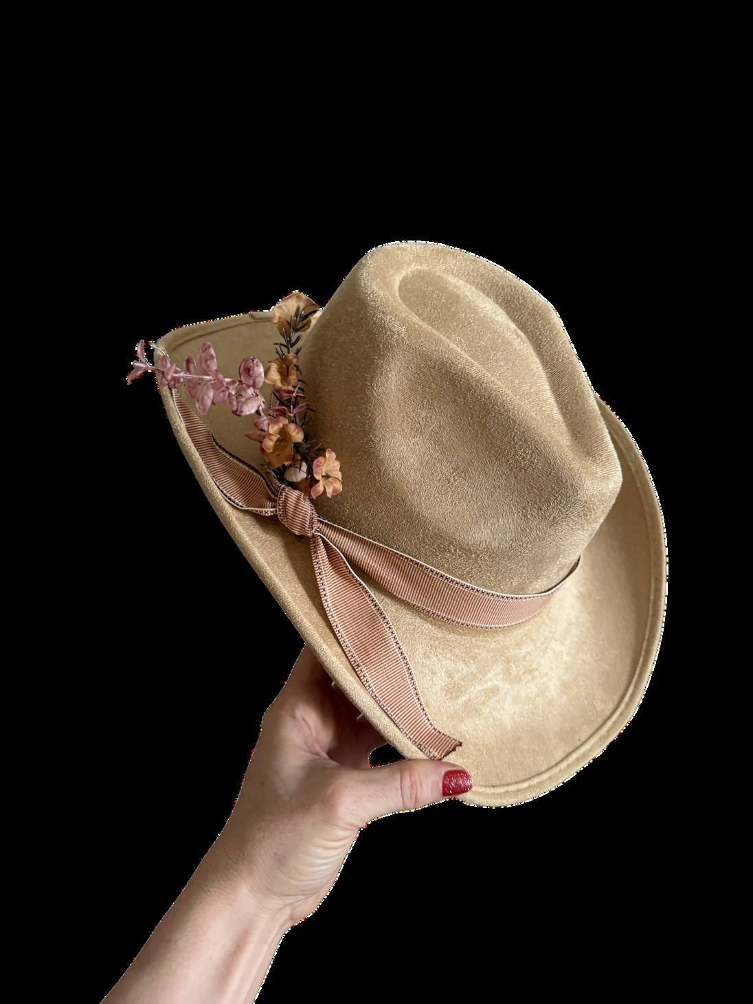 Custom branded western hat from the Red's Western Hat Bar